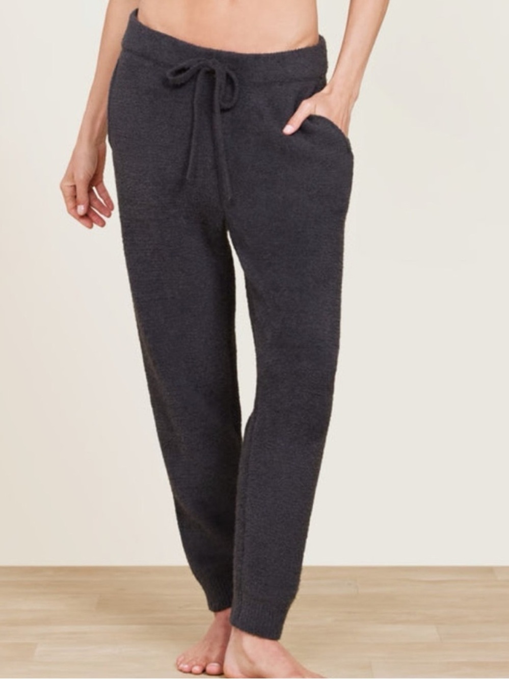 Barefoot Dreams Women’s CozyChic Luxe Jogger Grey Carbon Size Small NWT